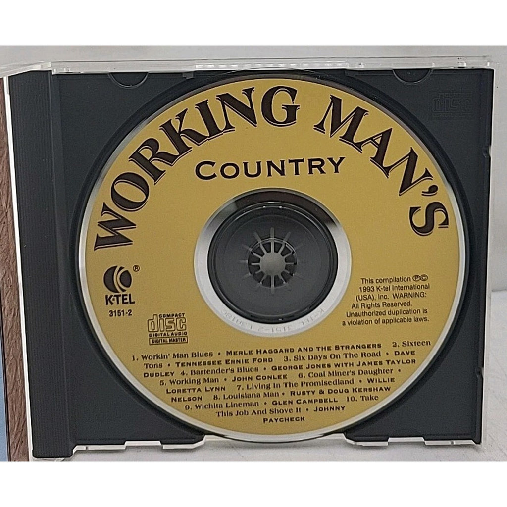 Working Man's Country [K-Tel] by Various Artists (CD, Nov-1993, K-Tel...