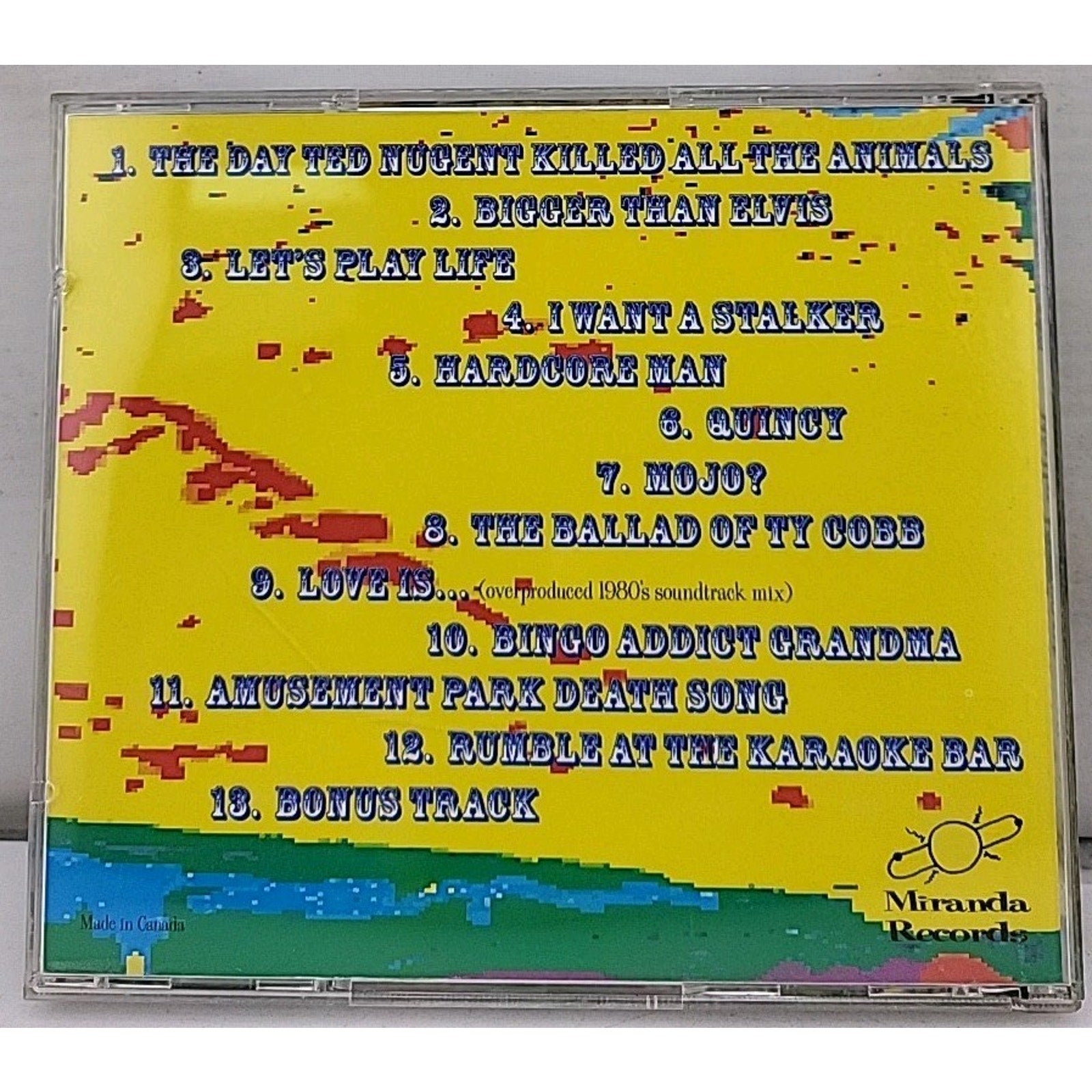 Wally Pleasant CD Wally World Album Miranda Records Comedy Folk 90s