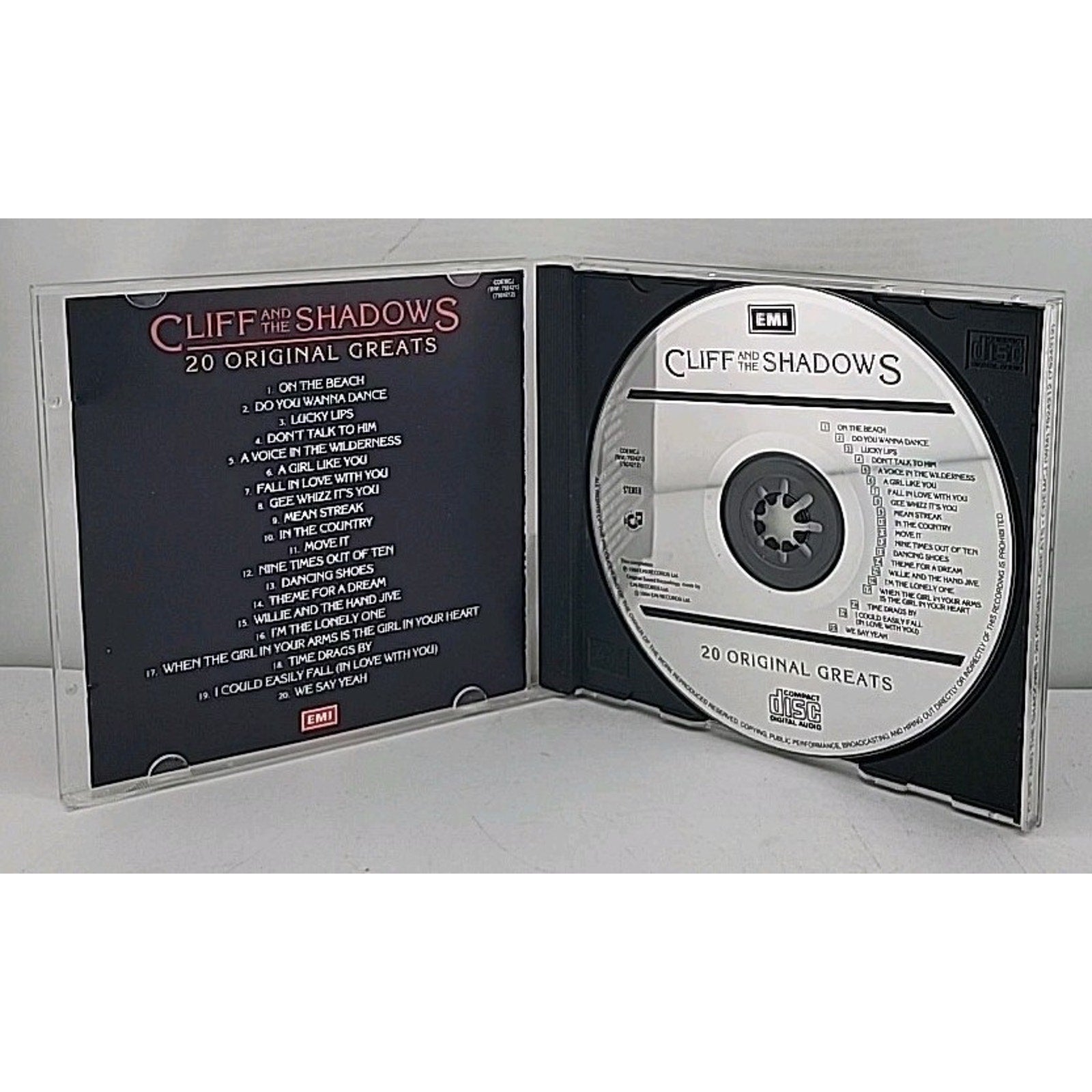 Cliff and The Shadows – 20 Original Greats (CD, 1989)