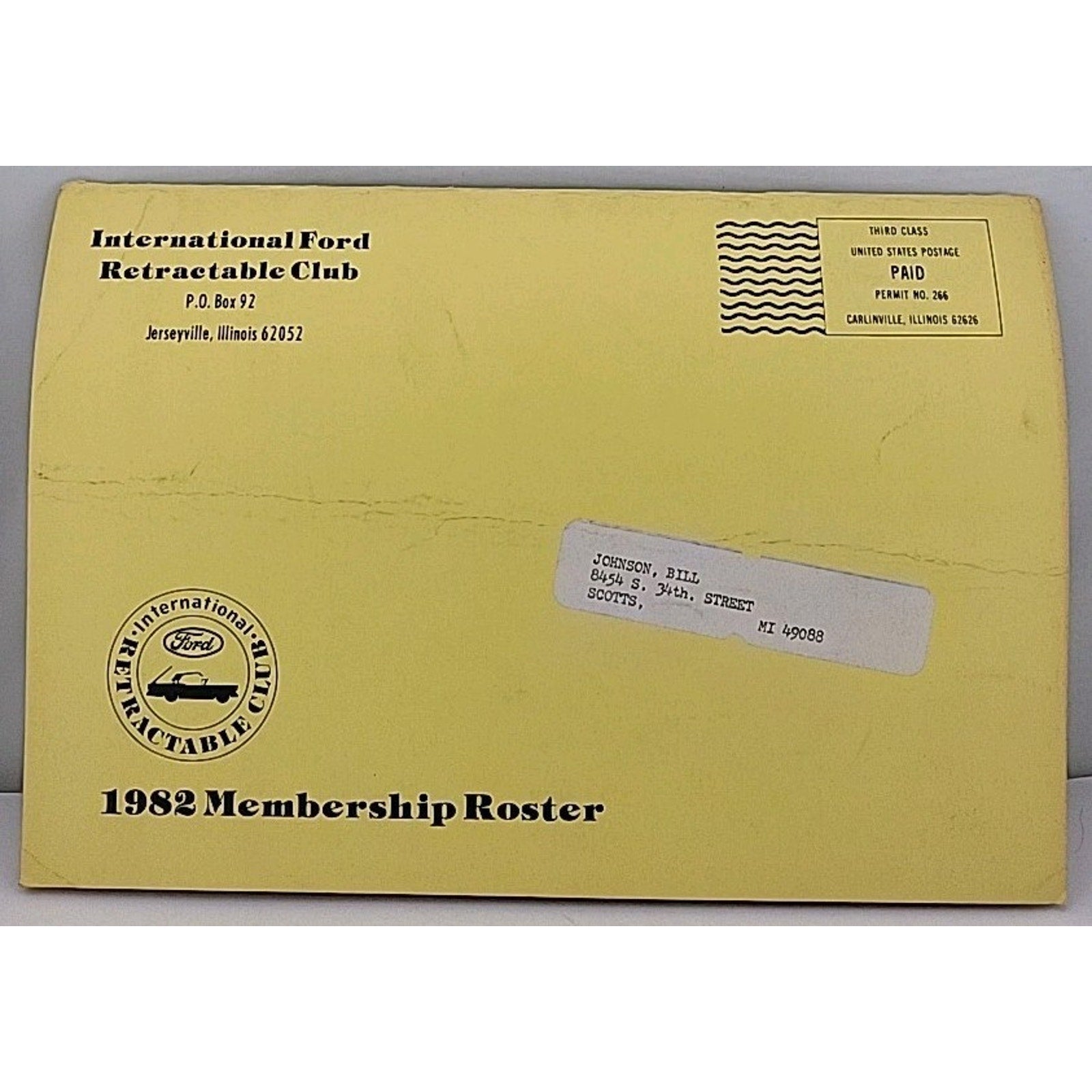 International Ford Retractable Club - 1982 Revised Membership Roster