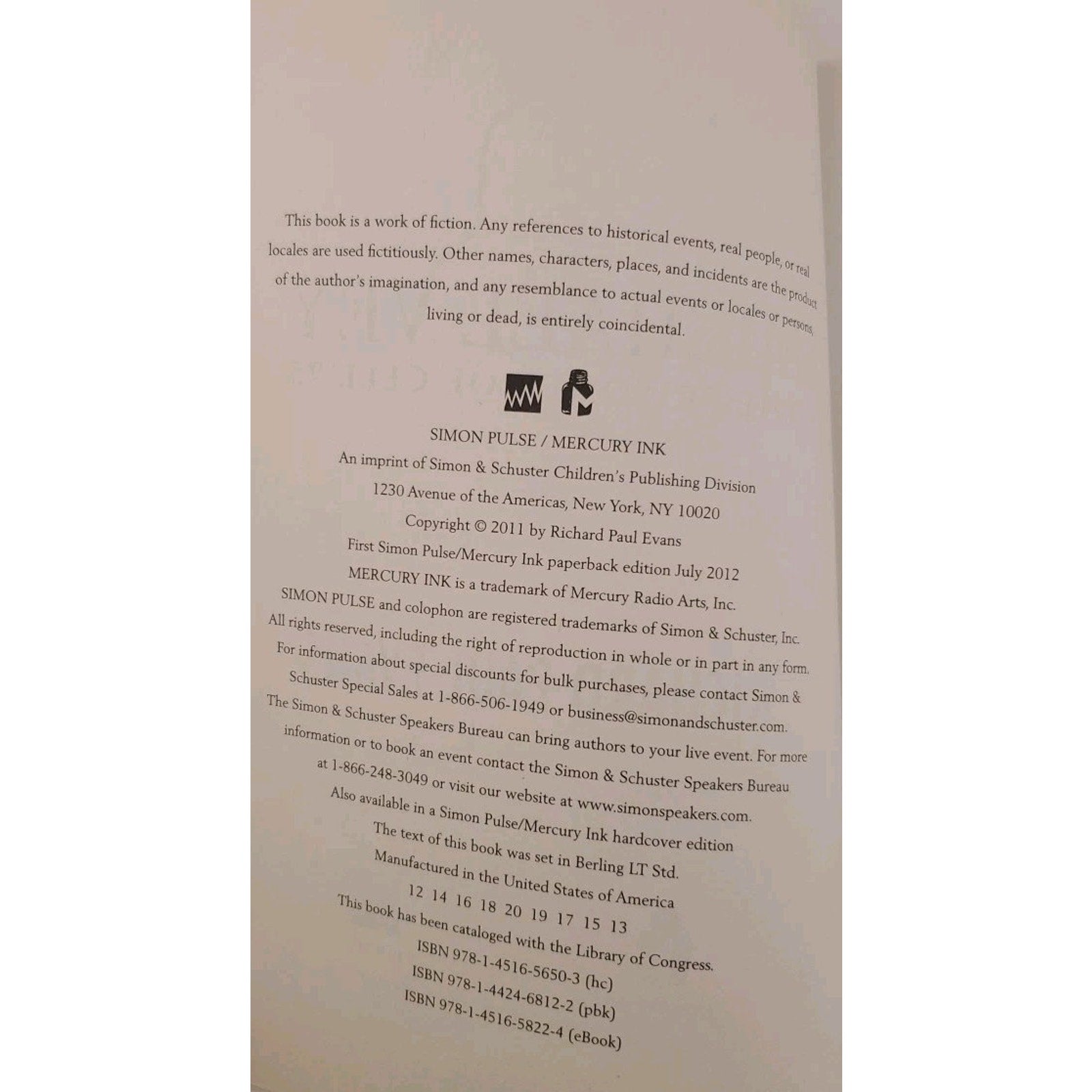 Michael Vey : The Prisoner of Cell 25 by Richard Paul Evans (2012, Paperback)