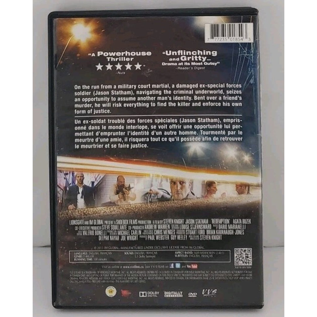 Redemption (DVD, 2013, Canadian)