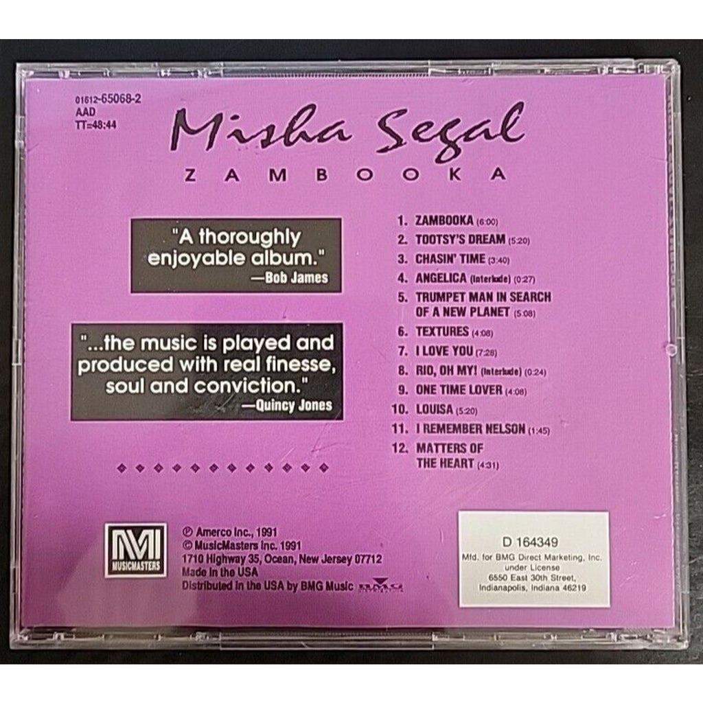 Zambooka by Misha Segal (CD, Oct-1991, Musicmasters)