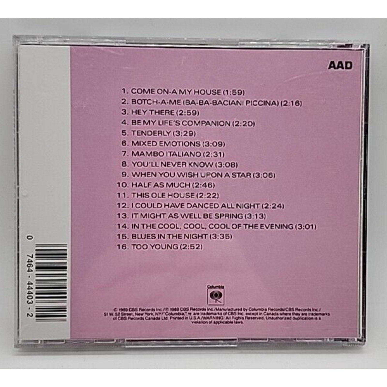 16 Most Requested Songs by Rosemary Clooney (CD, 1989)