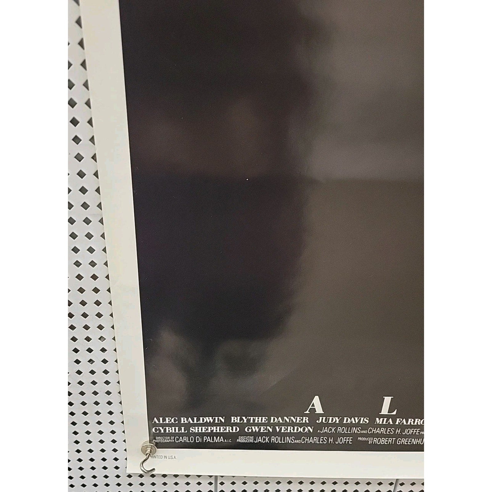 1990 Original DS Movie Poster Alice 41x27"