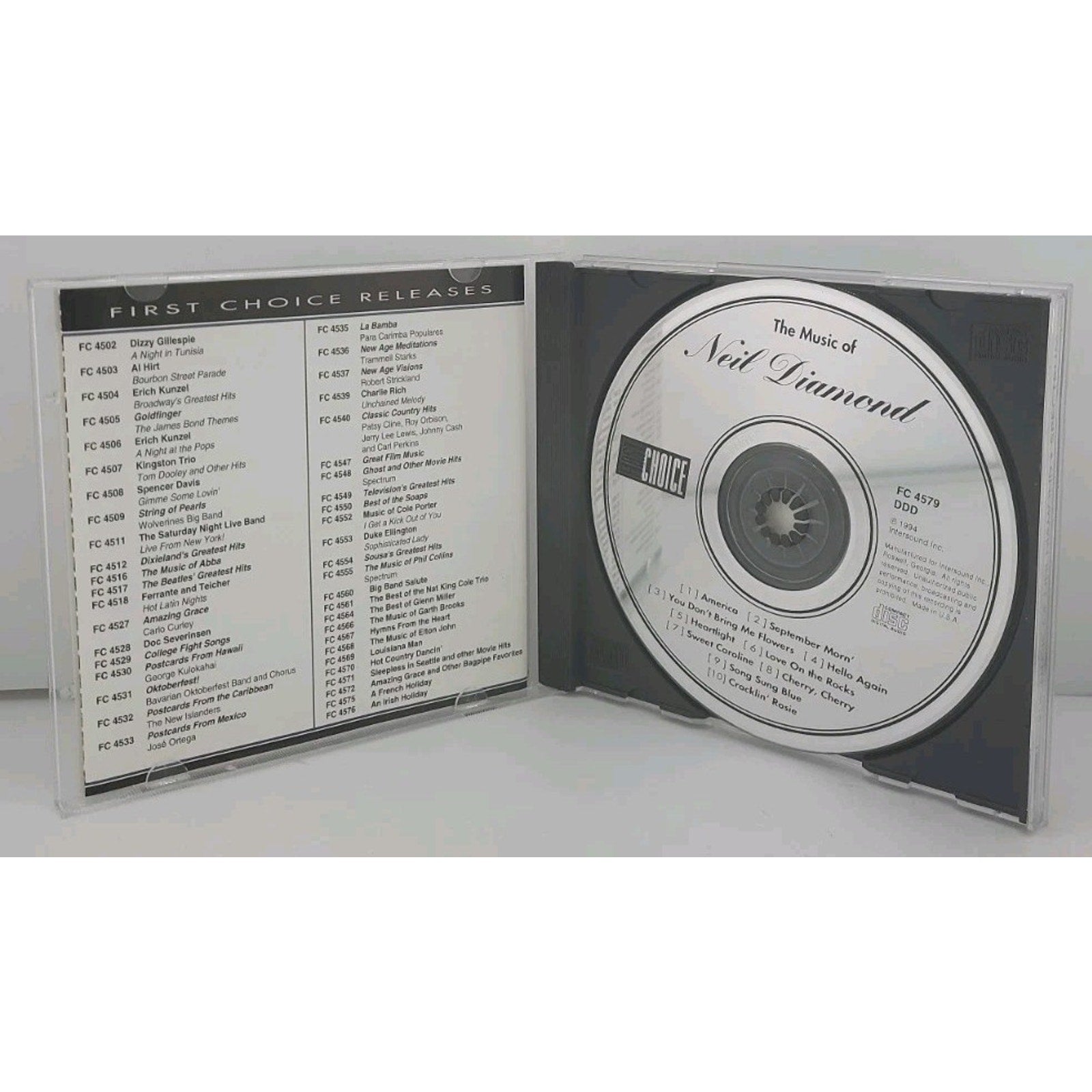 Music of Neil Diamond by Spectrum (CD, 1995)