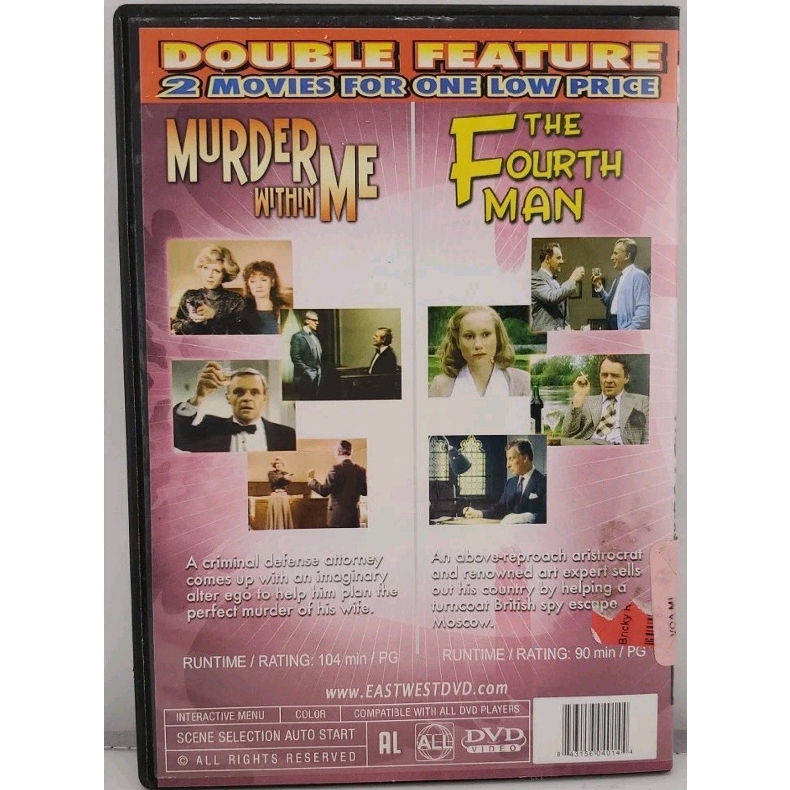 Murder Within Me / The Fourth Man: Anthony Hopkins (Slim-Case DVD)