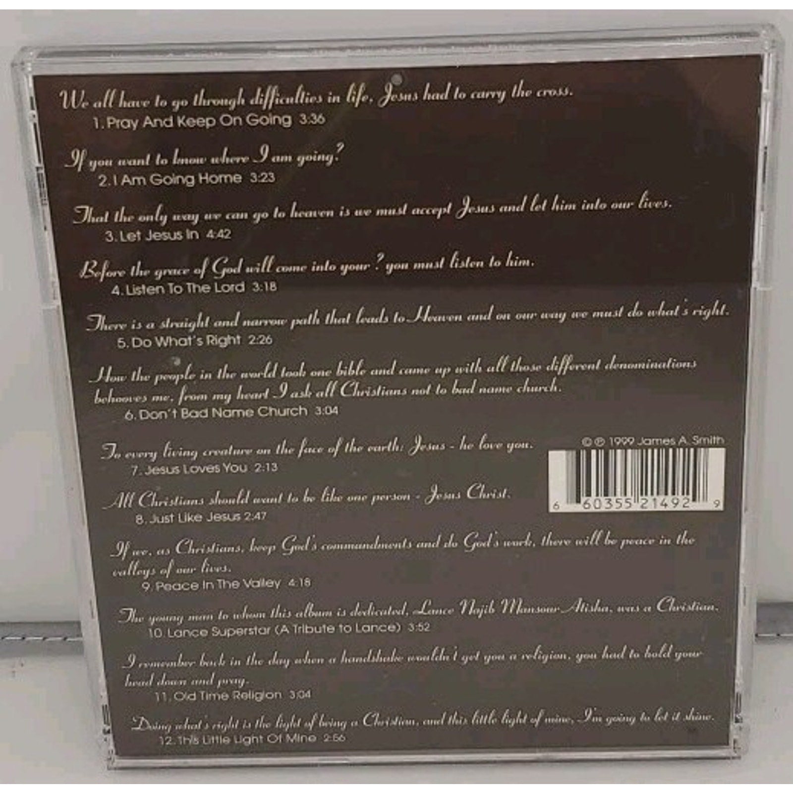 The True Believer By James A. Smith (CD)