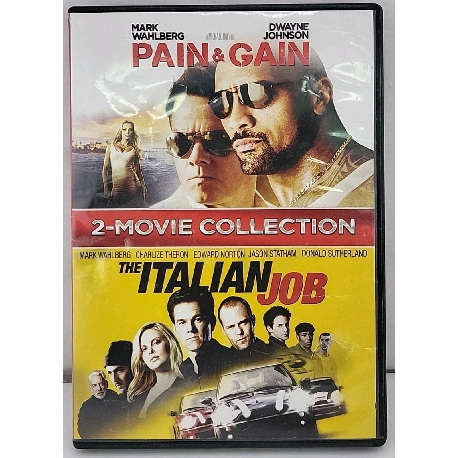 Pain & Gain The Italian Job DVD 2013 2-Movie Collection Mark Wahlberg