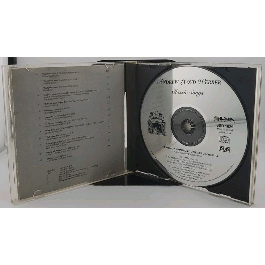 Classics Songs by Andrew Lloyd Webber (Composer) (CD, Oct-1993, Silva America)