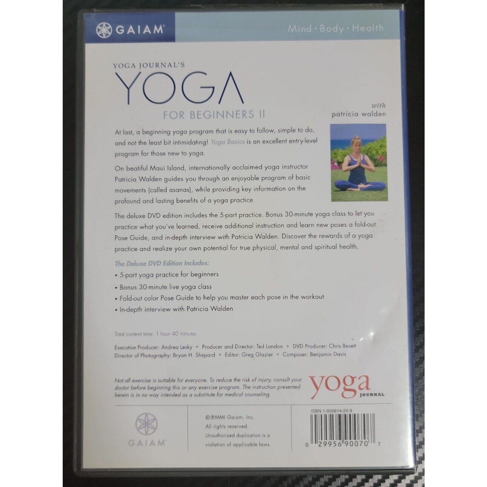 Yoga for Beginners II (Basic) (DVD, 2002)