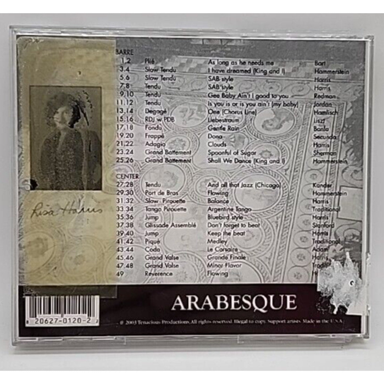 Arabesque by Lisa Harris (CD, 2007)