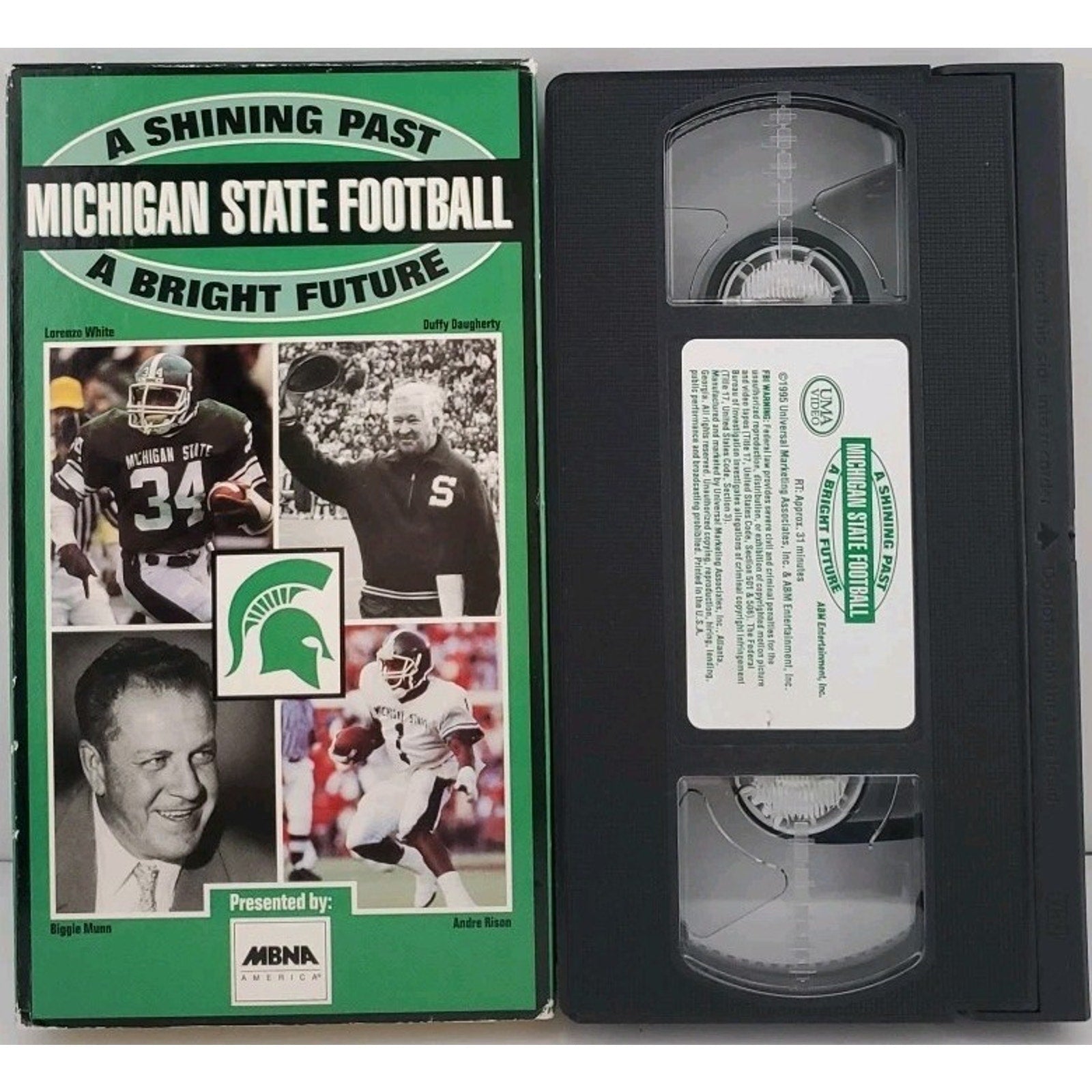 1995 Michigan State Football A Shining Past A Bright Future VHS