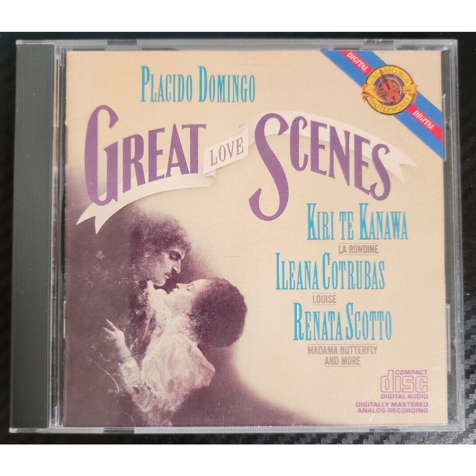 GREAT LOVE SCENES Placido Domingo (CD, 1984, CBS)