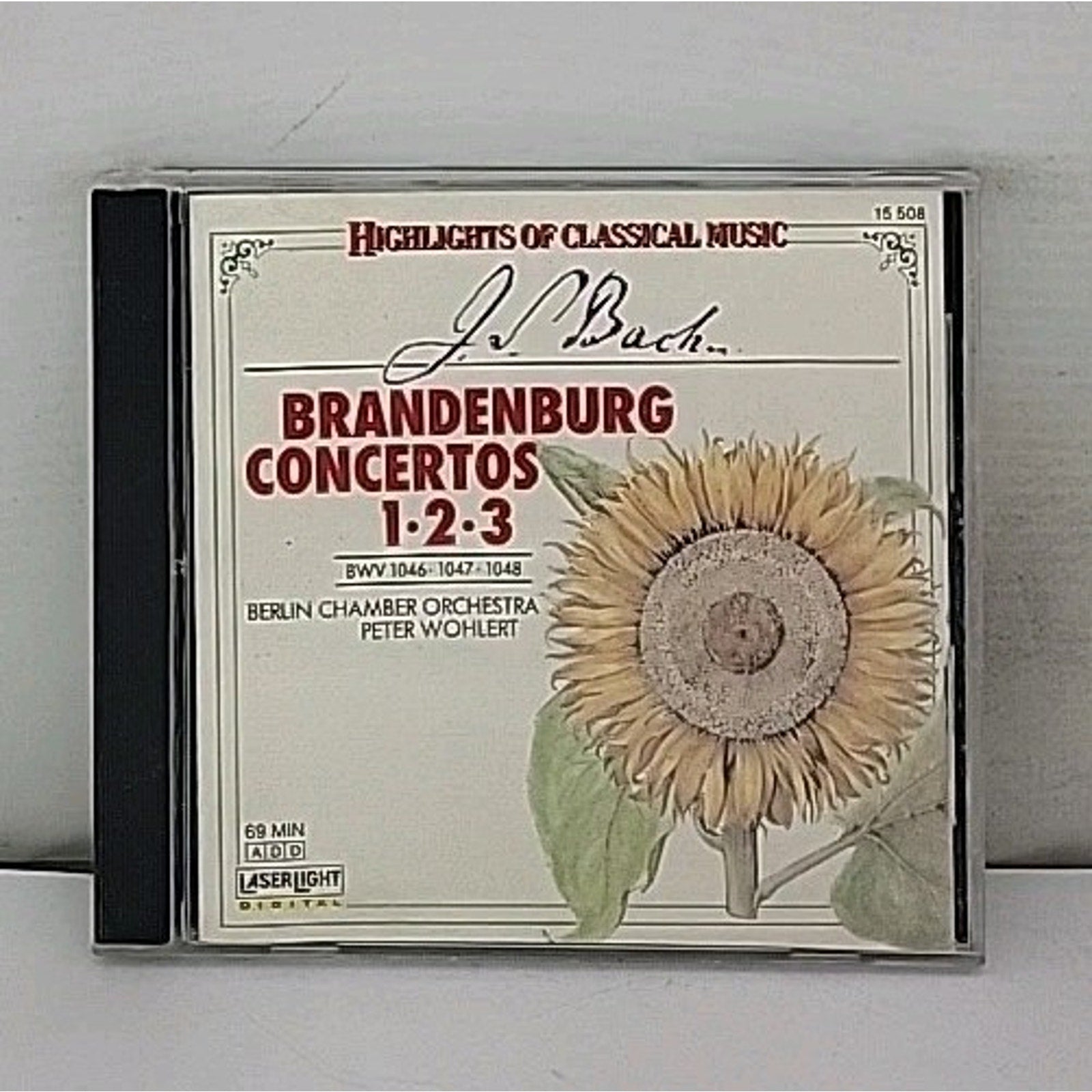 Brandenburg Con 1/2/3 by J.S. Bach (CD, 1990)