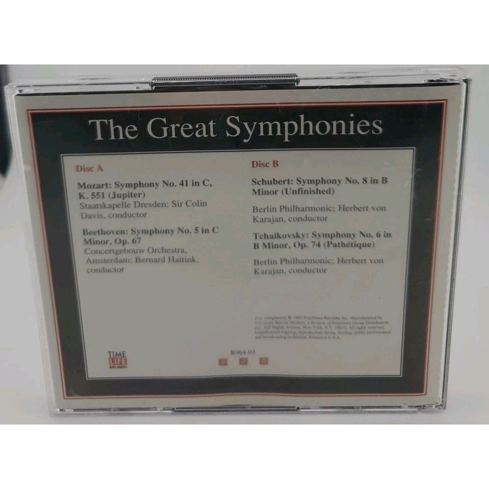 The Great Symphonies, Classical Favorites Time Life (CD)