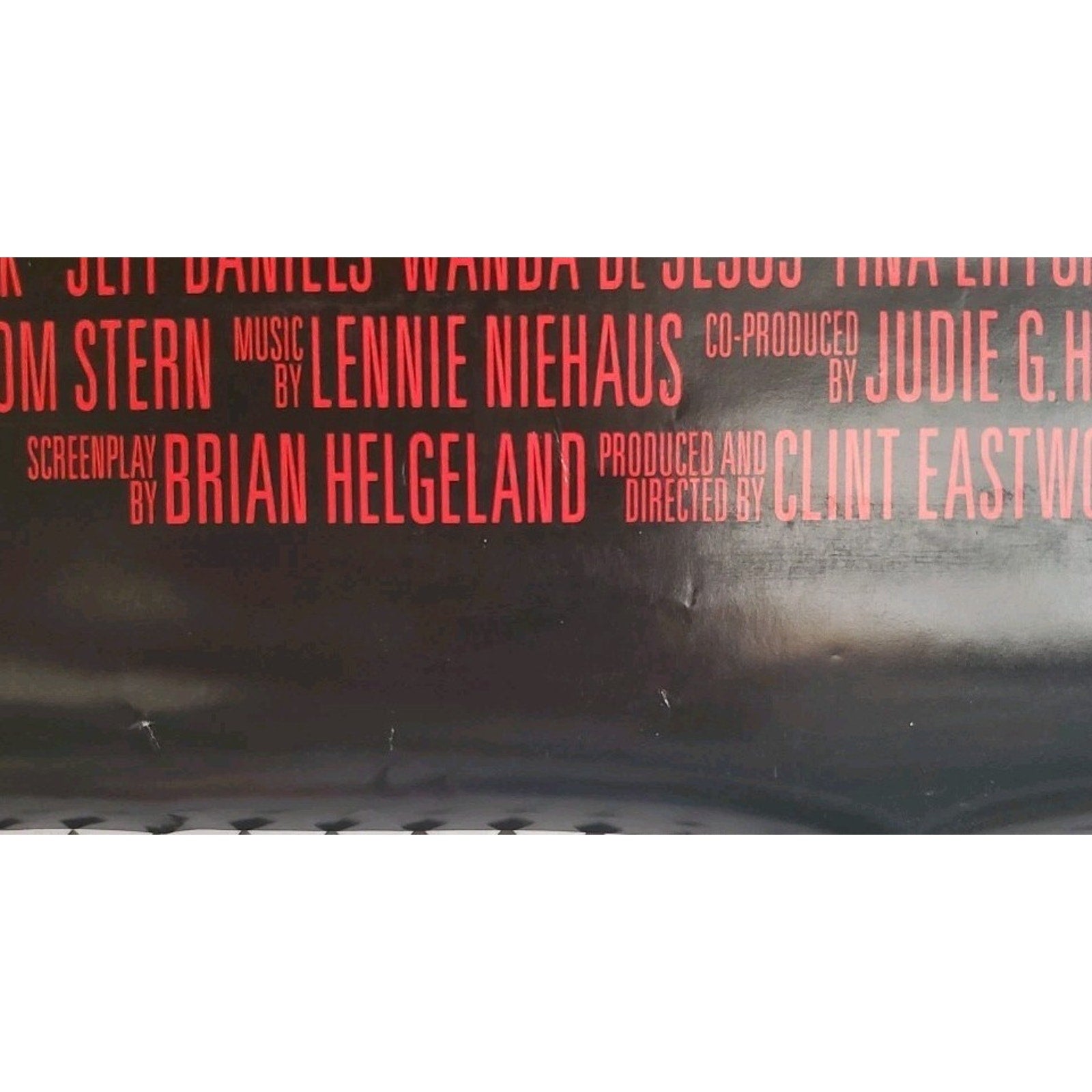 Rolled 2002 Blood Work Movie Poster Clint Eastwood Jeff Daniels 27x40