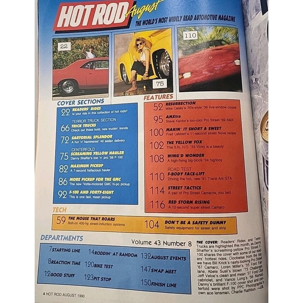 Hot Rod Magazine August 1990