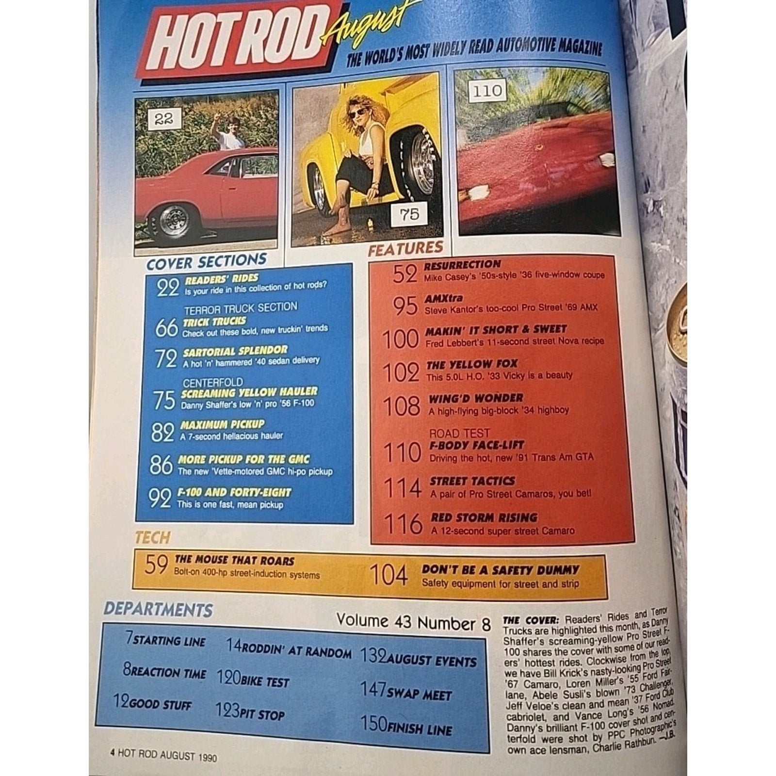 Hot Rod Magazine August 1990