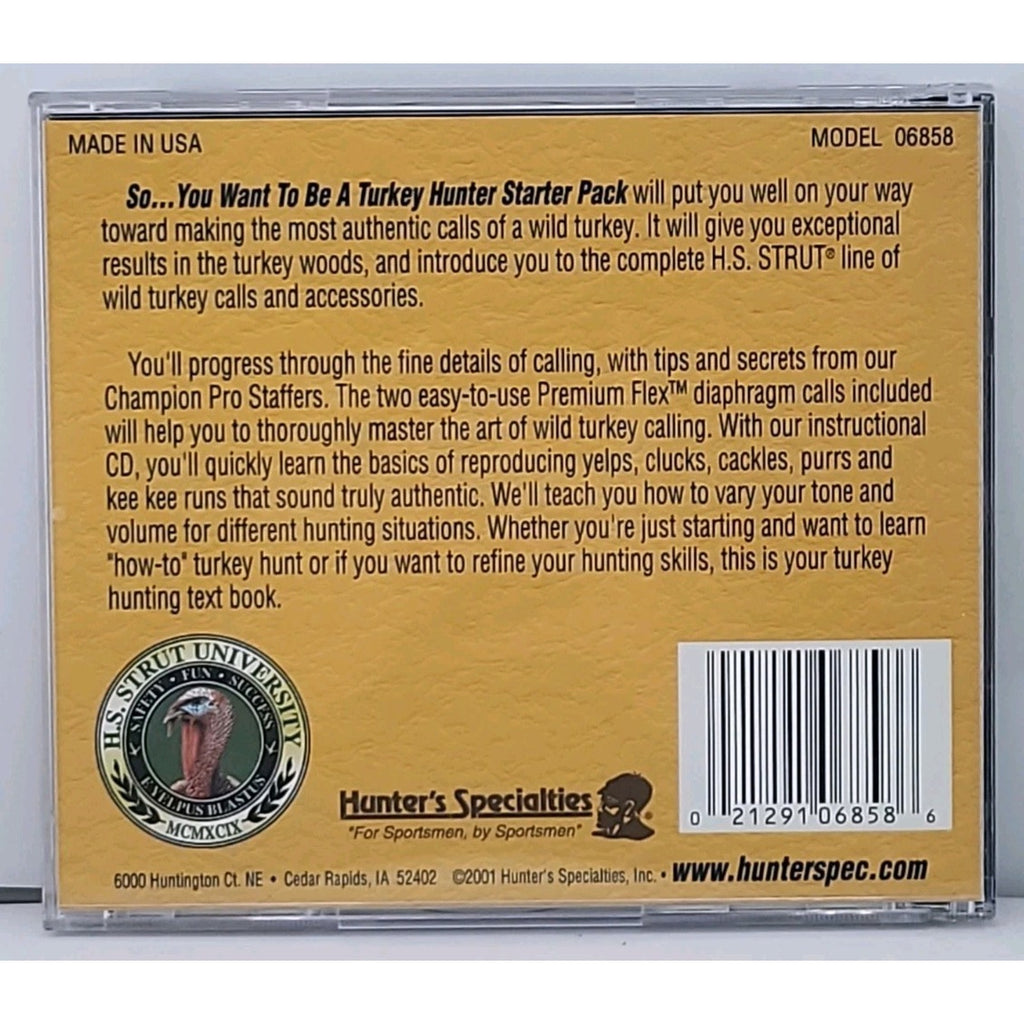 H.S. Strut So You Want To Be A Turkey Hunter Starter Pack CD