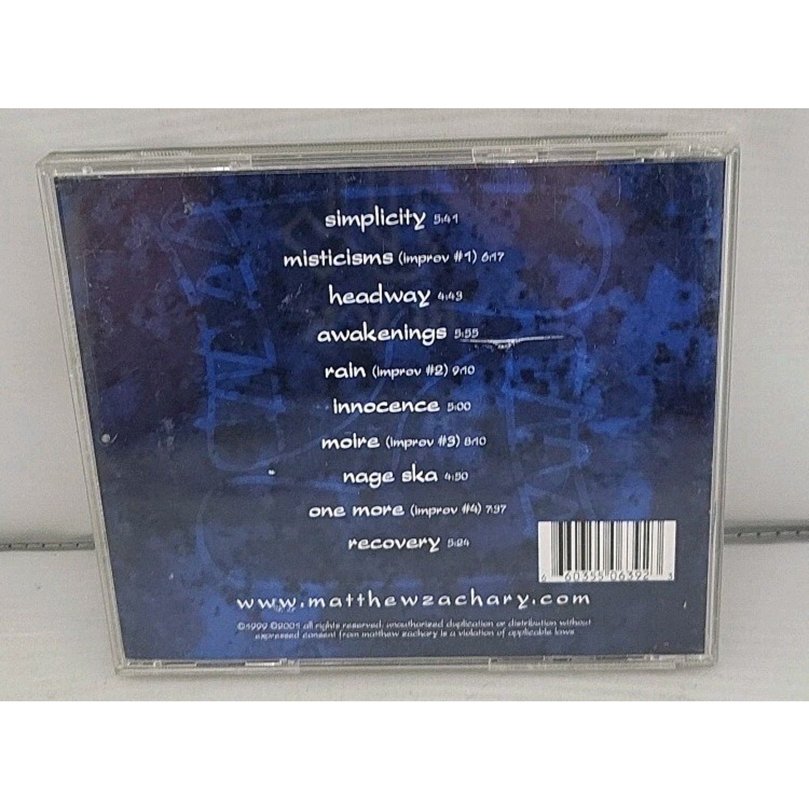 Solo Piano by Matthew Zachary (CD, 1999)