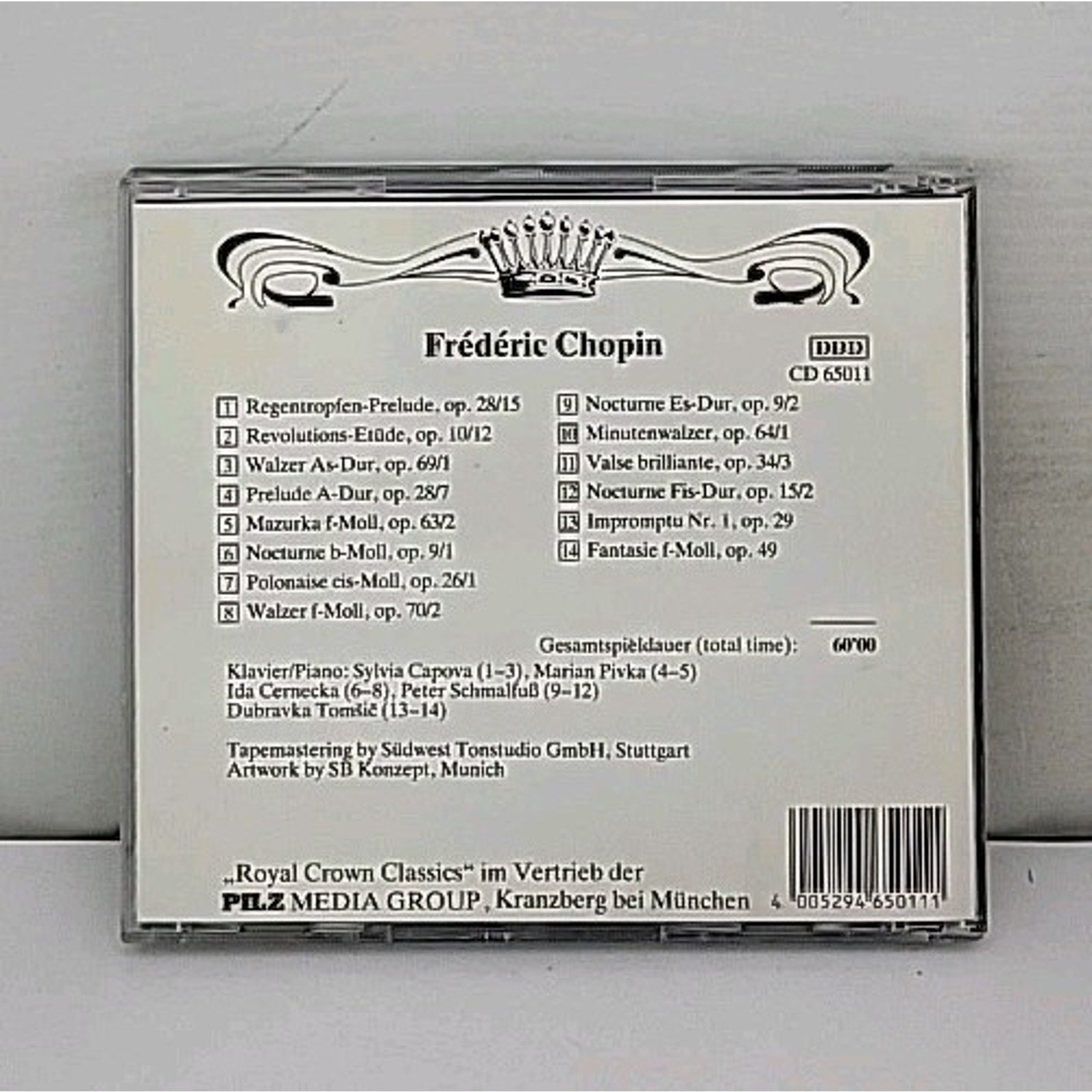 Royal Crown Classics Frederic Chopin Kleine Kostbarkeiten CD