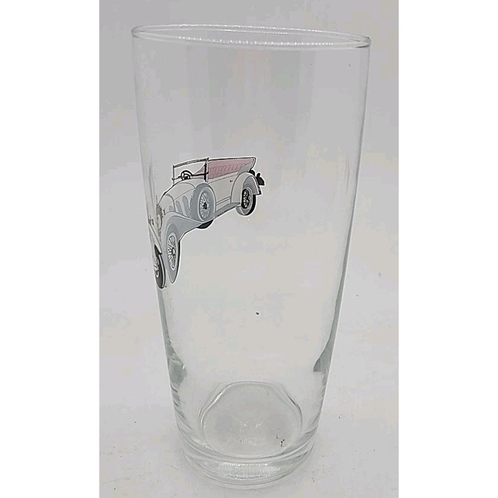 Set Of 5 Vintage Veteran Classic Car Glasses Early 1900s Cars