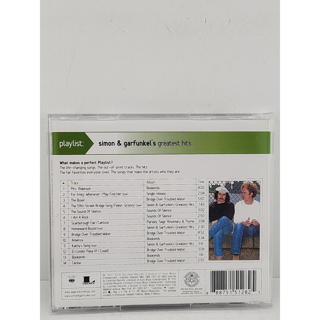 Playlist: Very Best of by Simon & Garfunkel (CD, 2015)