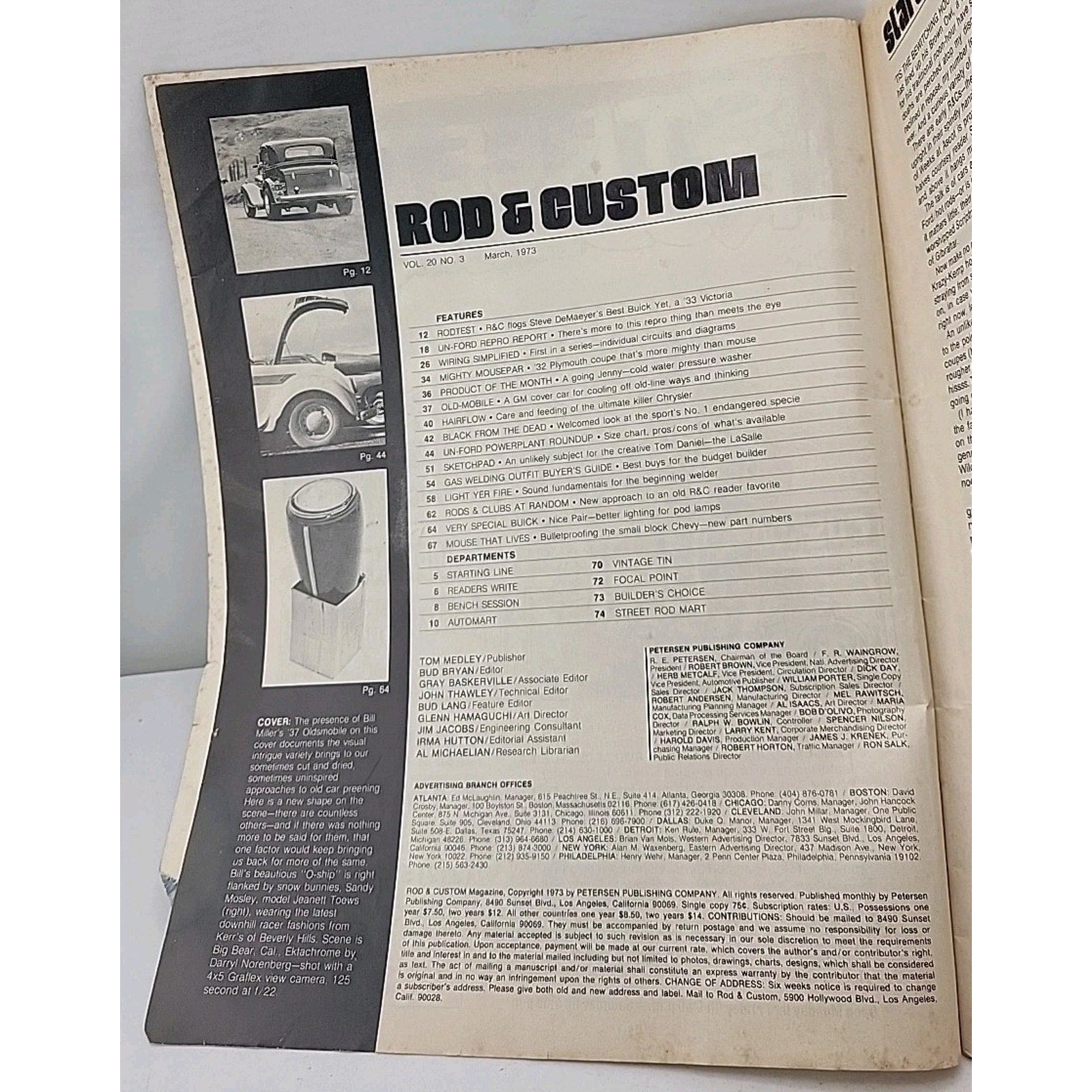 Rod & Custom Magazine - March 1973 - Vol. 20 No. 3