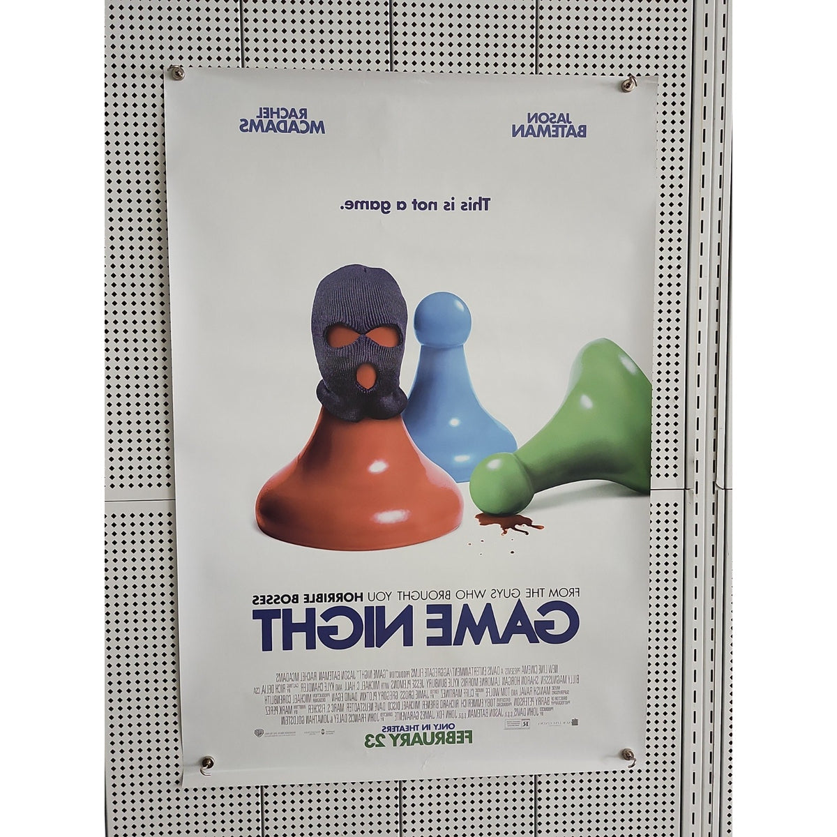 2016 Game Night Original 27x40 D/S Movie Poster, Double Sided