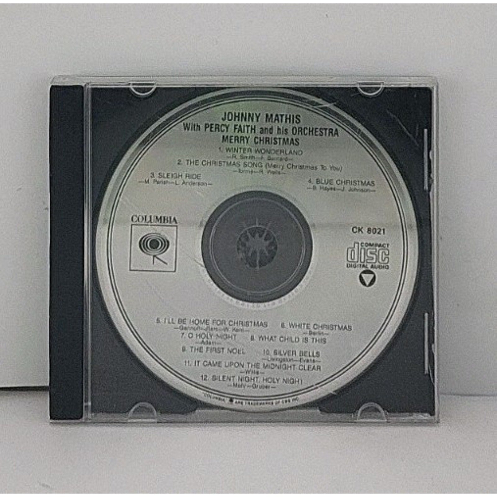 Johnny Mathis Merry Christmas CD with Percy Faith & His Orchestra *Disc Only*