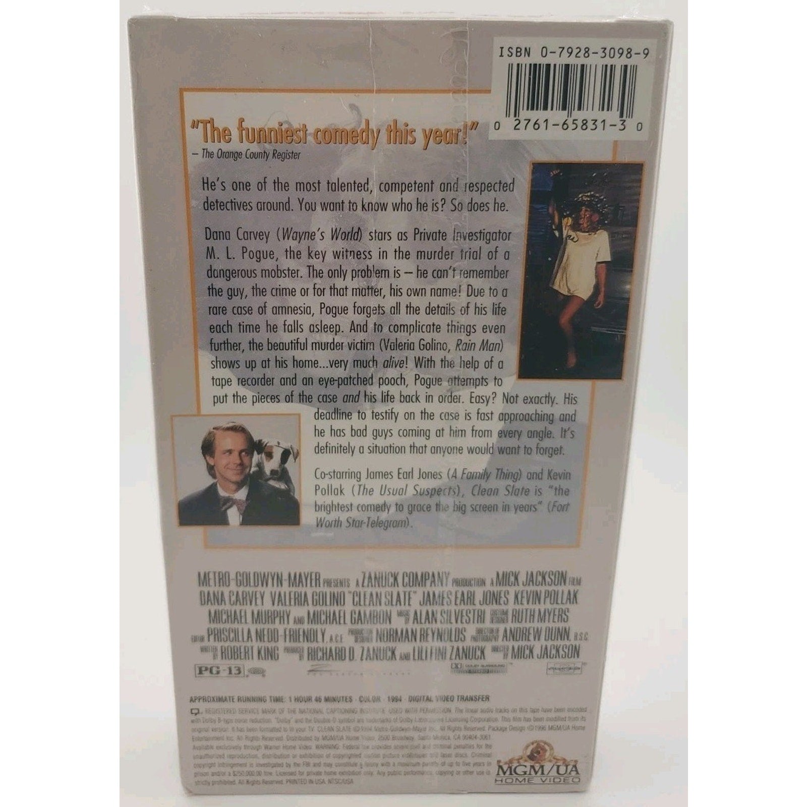 Clean Slate (VHS, 1994) *Brand New*