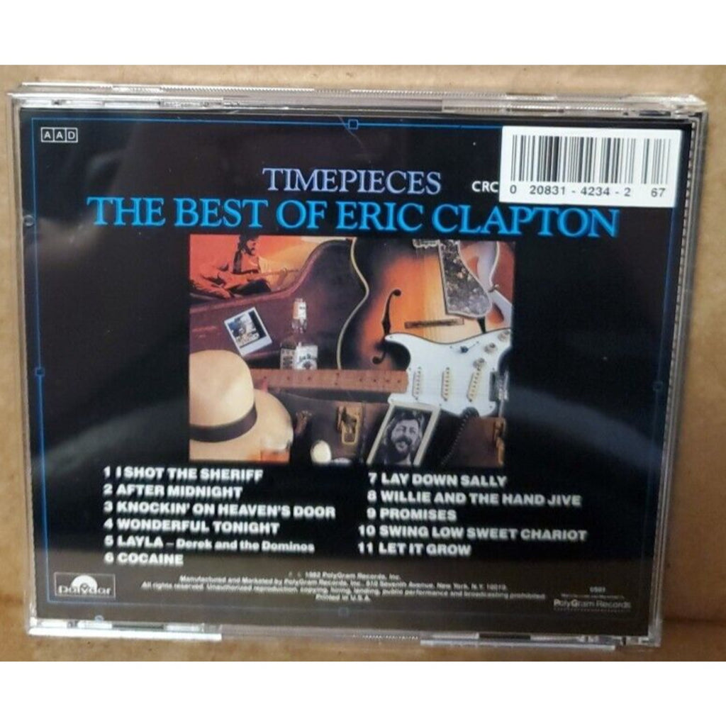Eric Clapton – Timepieces (The Best Of Eric Clapton) CD, 1982, Polydor