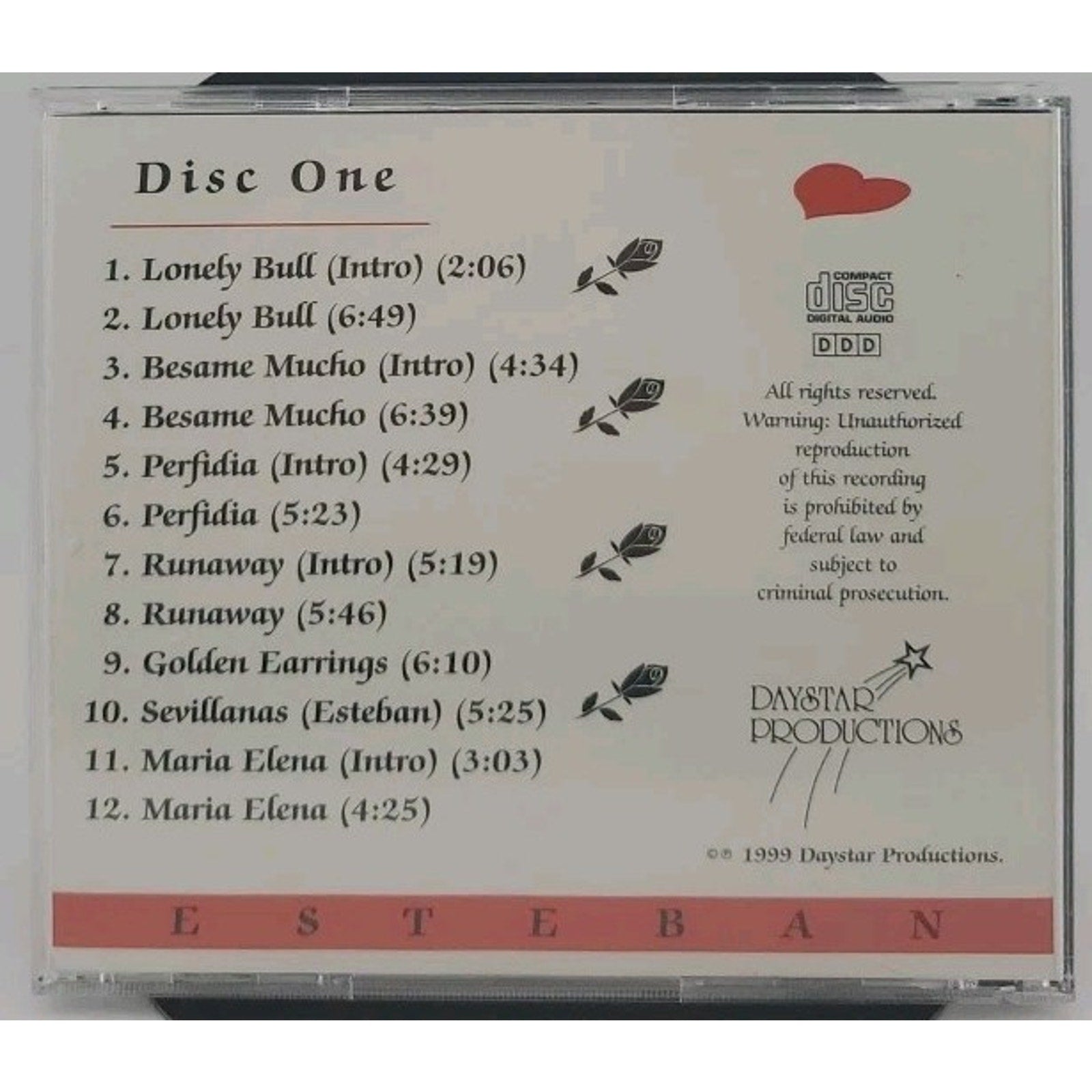Flamenco Y Rosas by Esteban (CD, 1996)