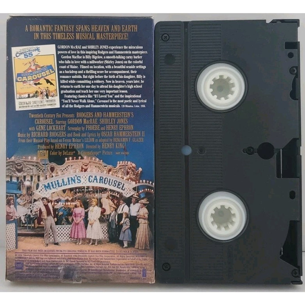 Carousel VHS Musical 1956 1994 Release Shirley Jones Roger & Hammerstein