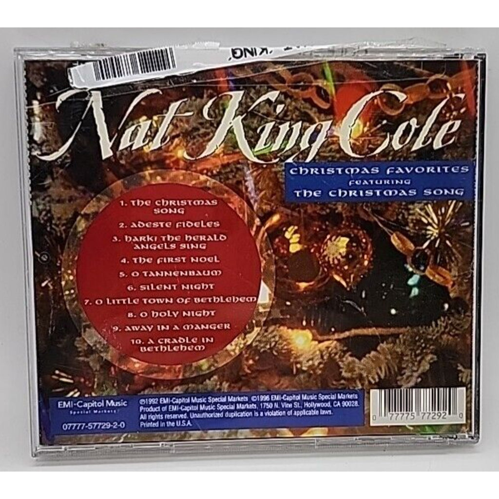 Christmas Favorites by Nat King Cole (CD, 1995)
