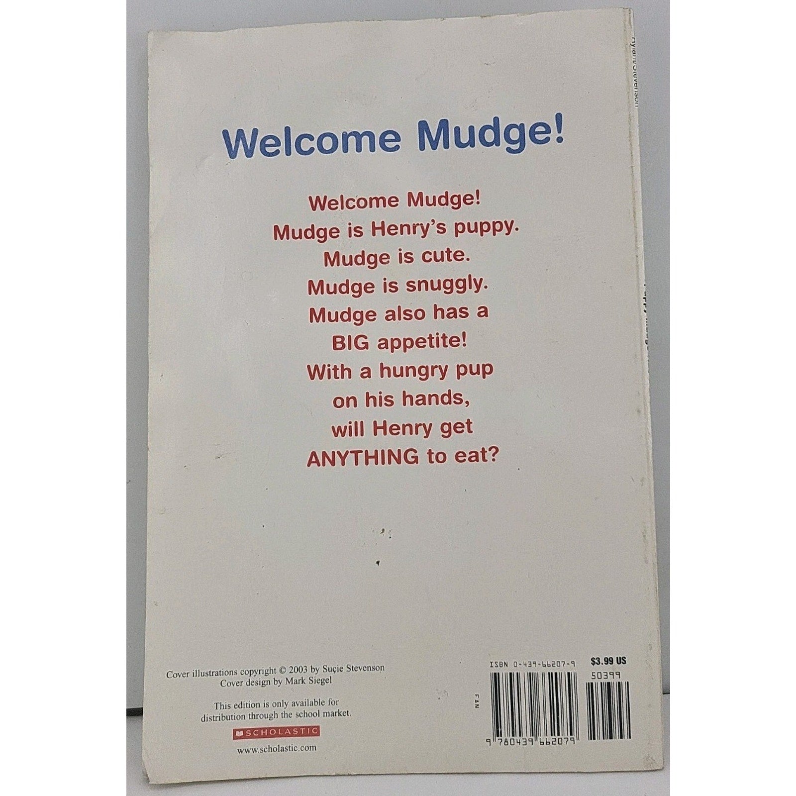Puppy Mudge Has A Snack By Cynthia Rylant