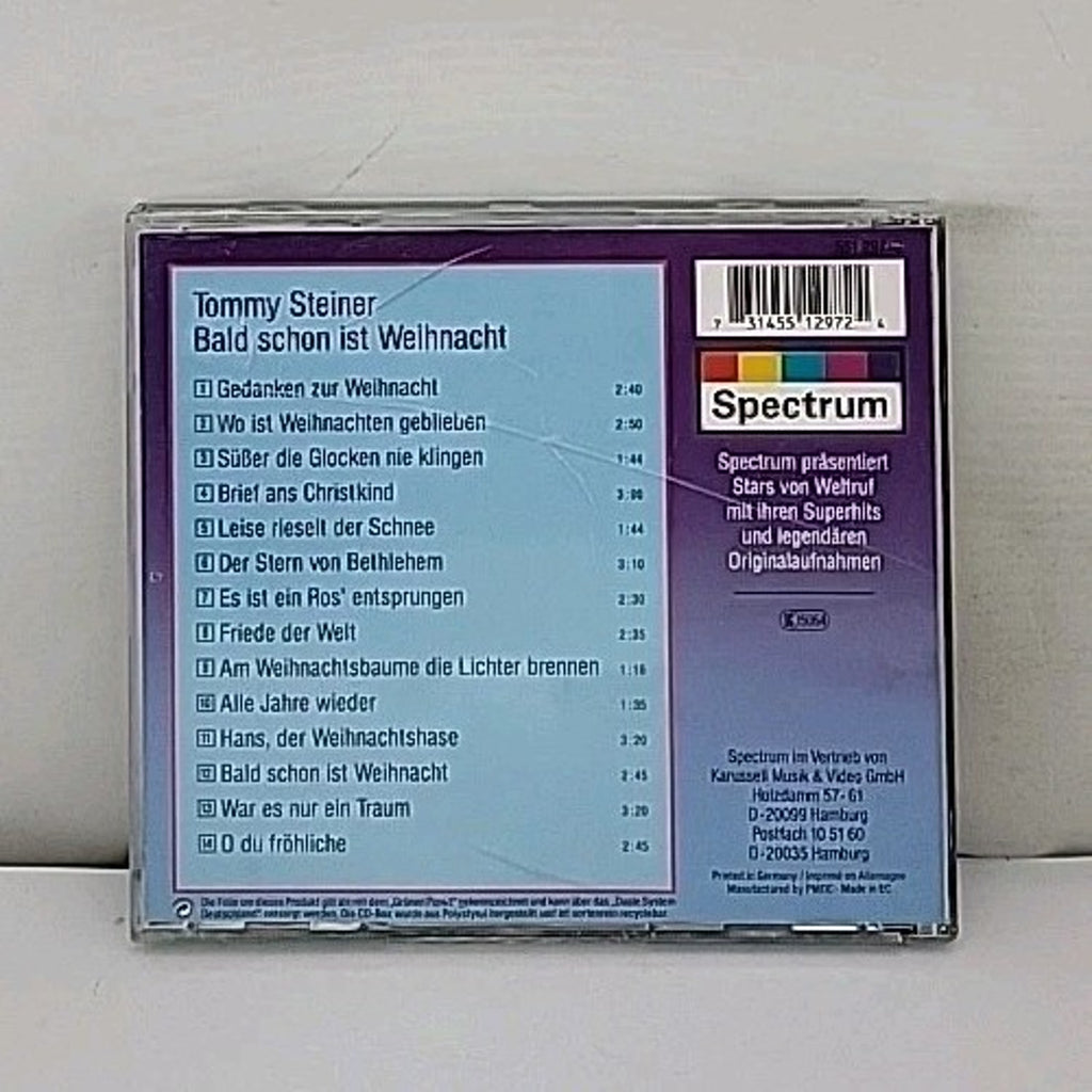 Bald Schon Ist Weihnacht By Tommy Steiner CD