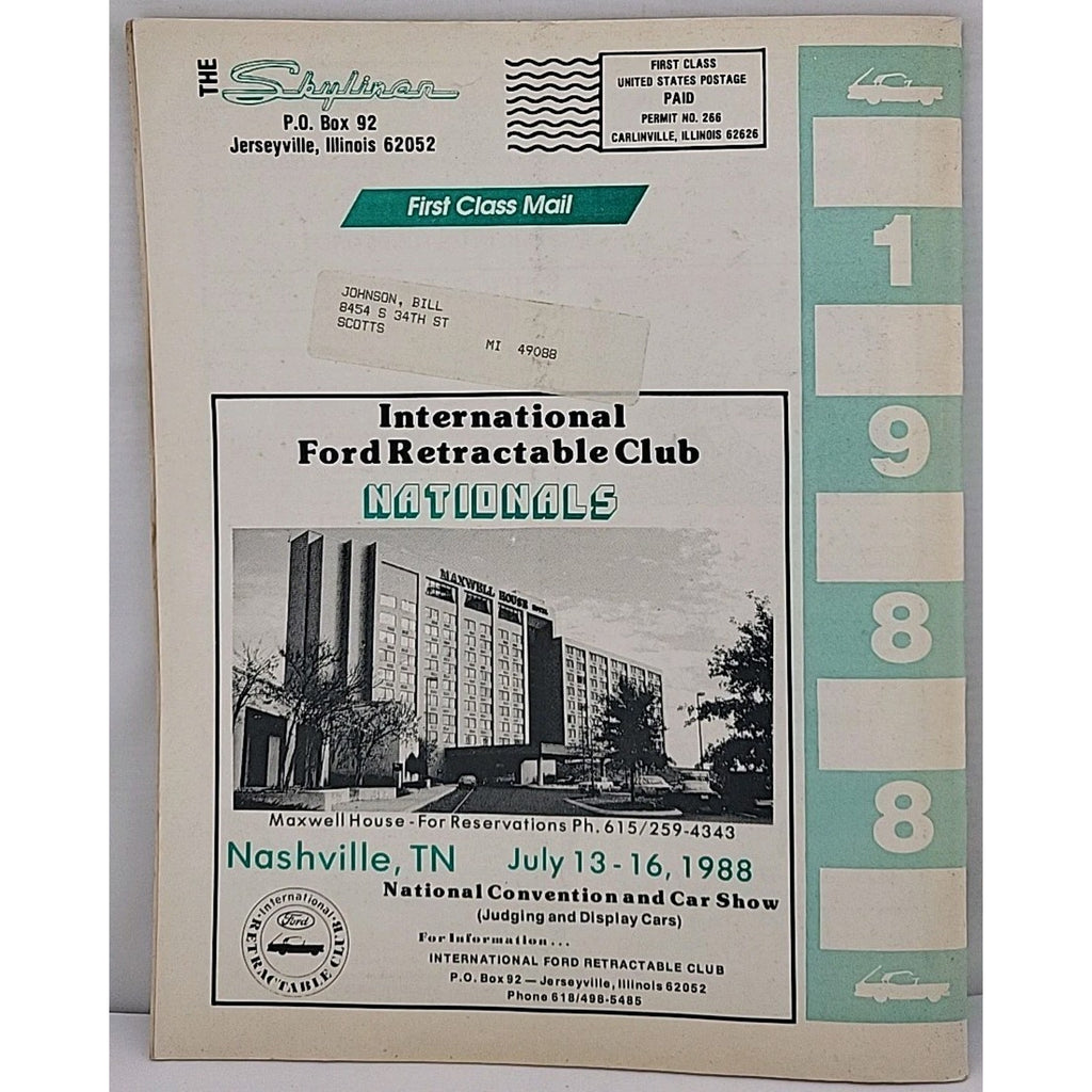 International Ford Retractable Club - 1988 Roster