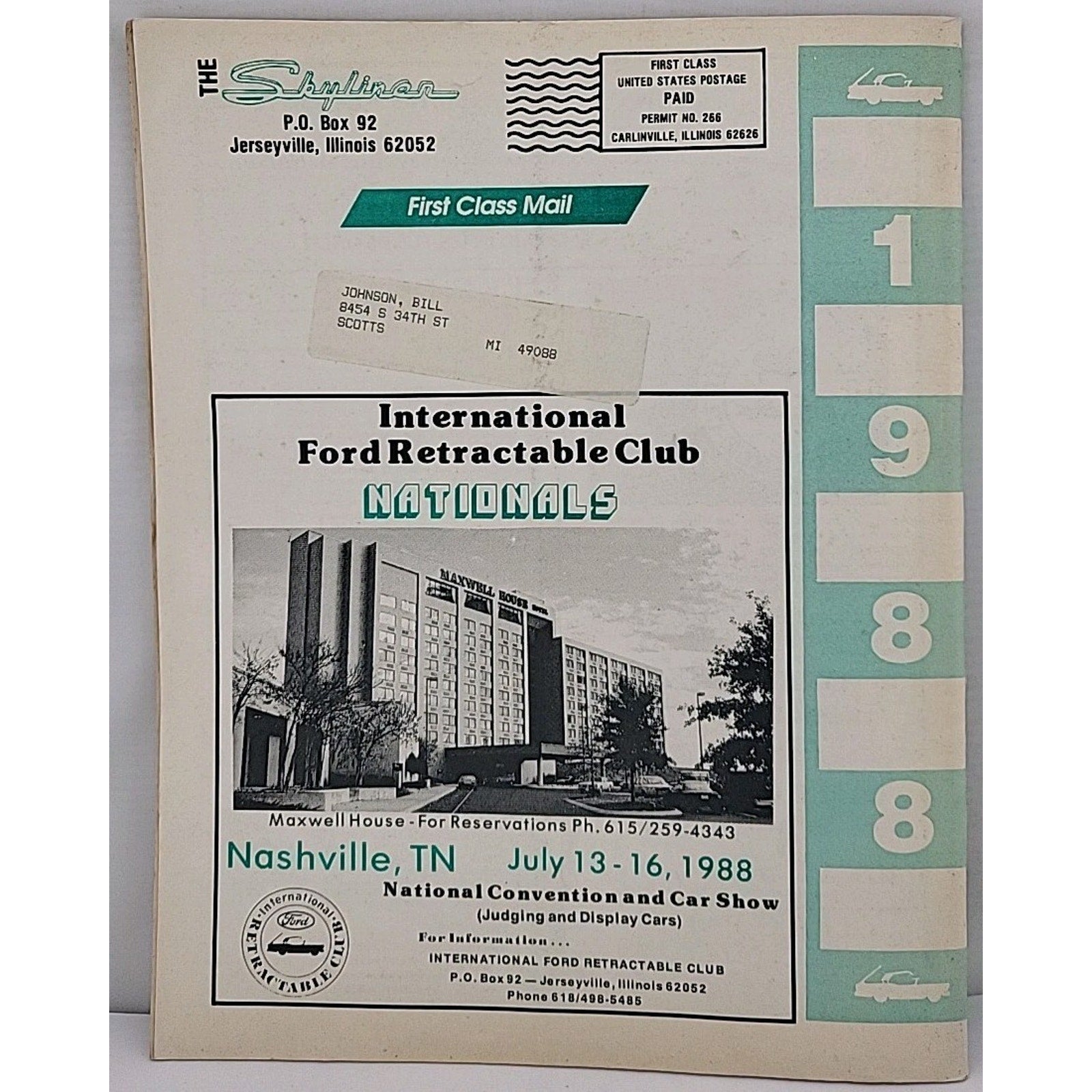 International Ford Retractable Club - 1988 Roster