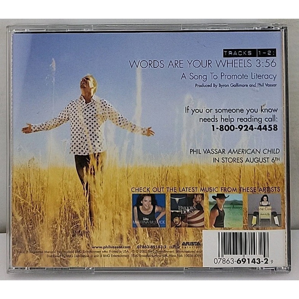 Phil Vassar And Friends CD Words Are Your Wheels Martina McBride Kenny Chesney