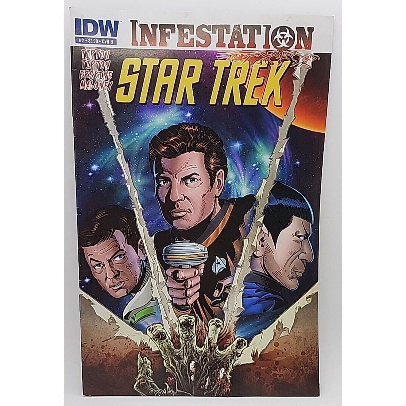 Star Trek Infestations #2B IDW Comics 2011 Maloney And Purcell Variant