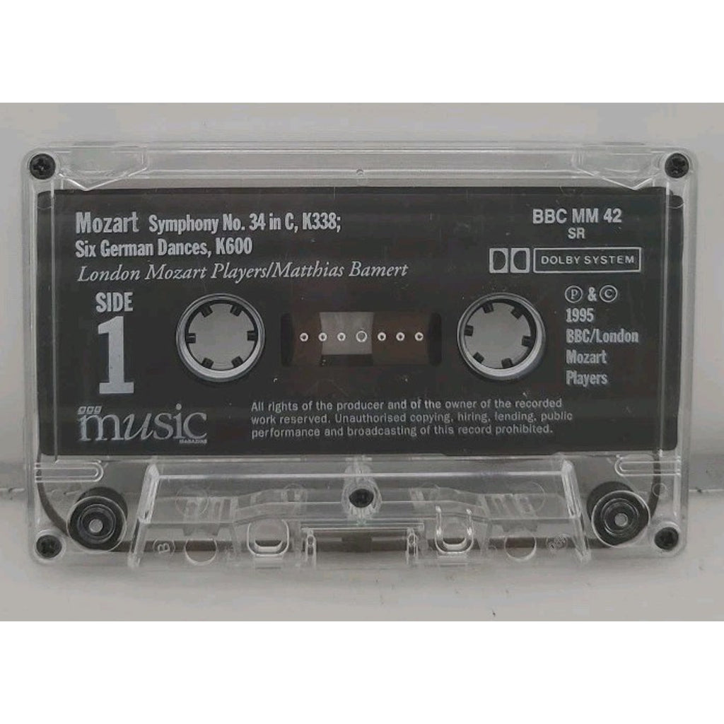 Mozart Symphony No.34 In C, K338 Six German Dances, K600 (Cassette)