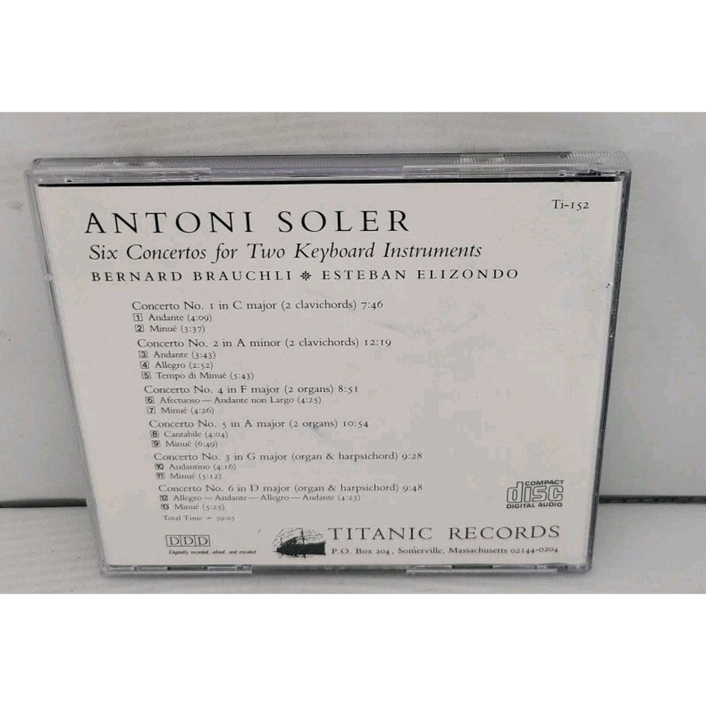 Antoni Soler: 6 Concertos CD