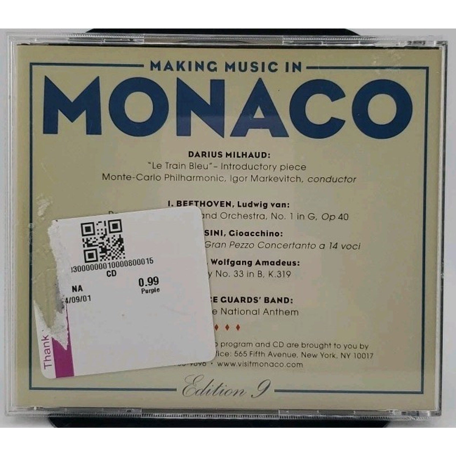 Making Music In Monaco - Edition 9 CD