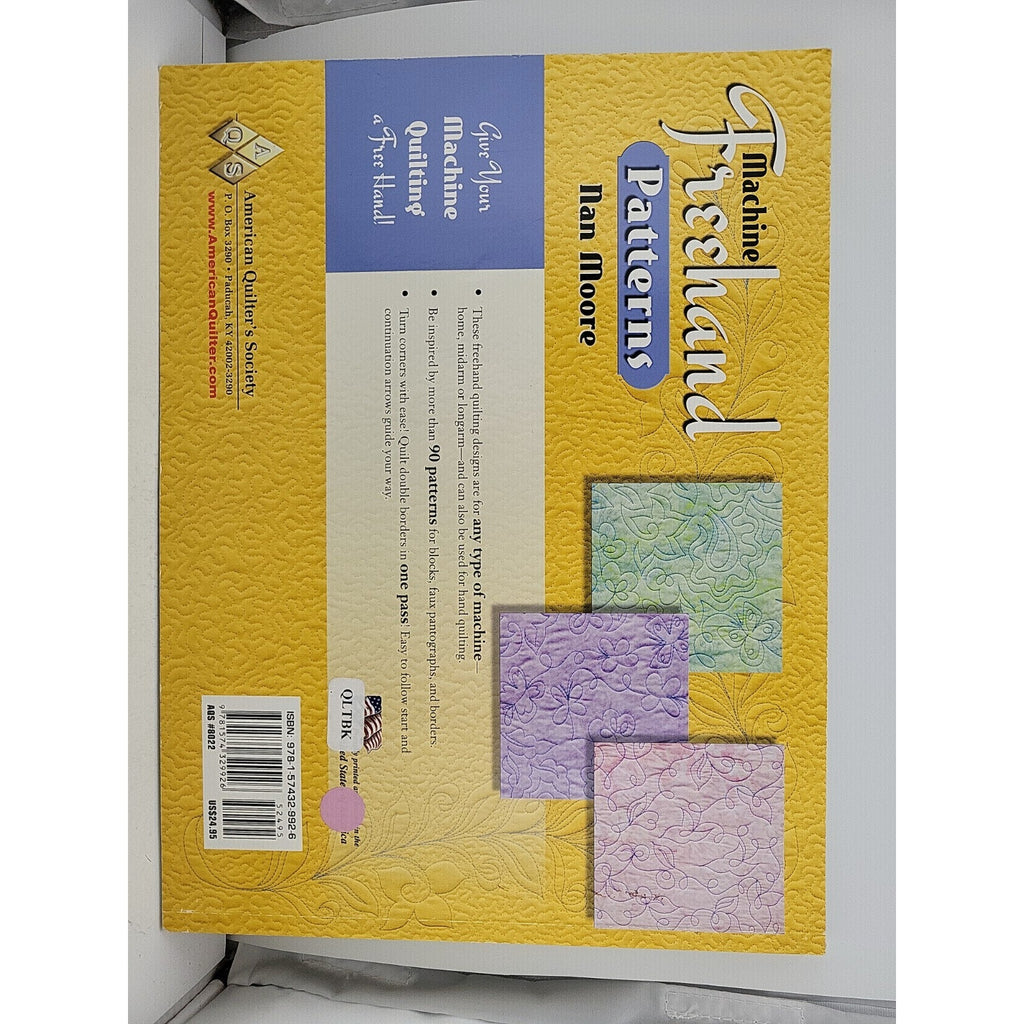 Machine Freehand Patterns by Nan Moore (2009, Uk-Trade Paper)