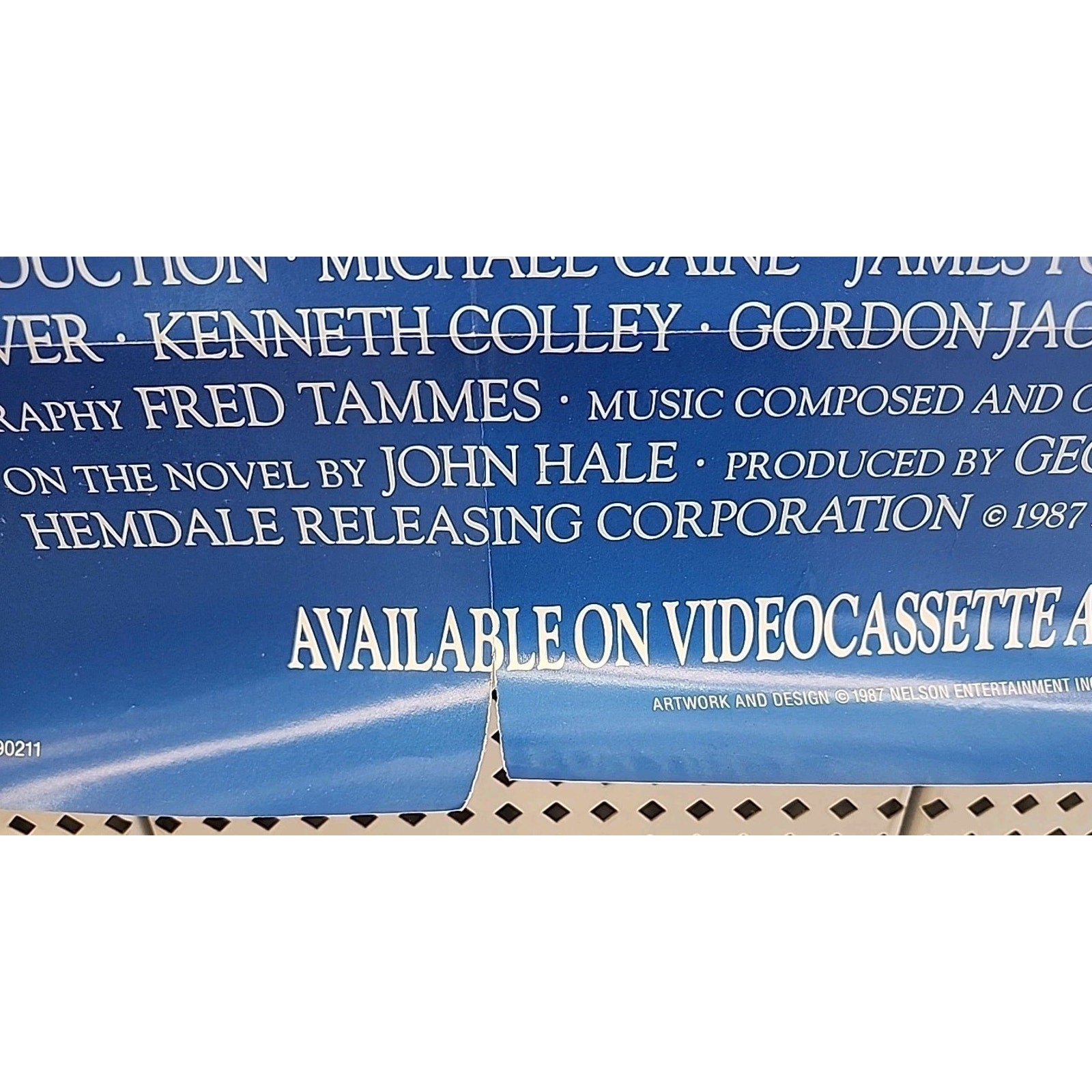 1987 Whistle Blower Home Video Movie Poster 26X40 Rolled 1 Sheet Michael Caine