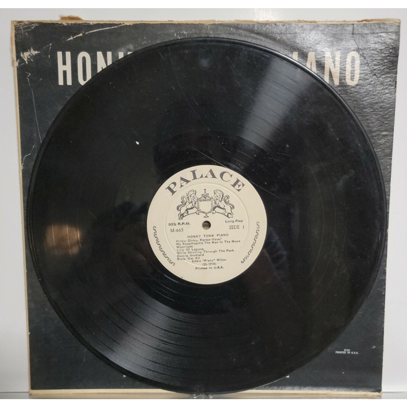 Eddie "Piano" Miller – Honky Tonk Piano (Vinyl)