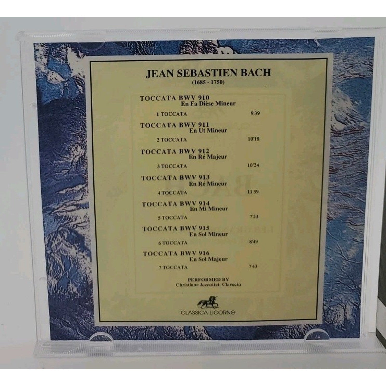 Les Grandes Toccatas Bach (CD)