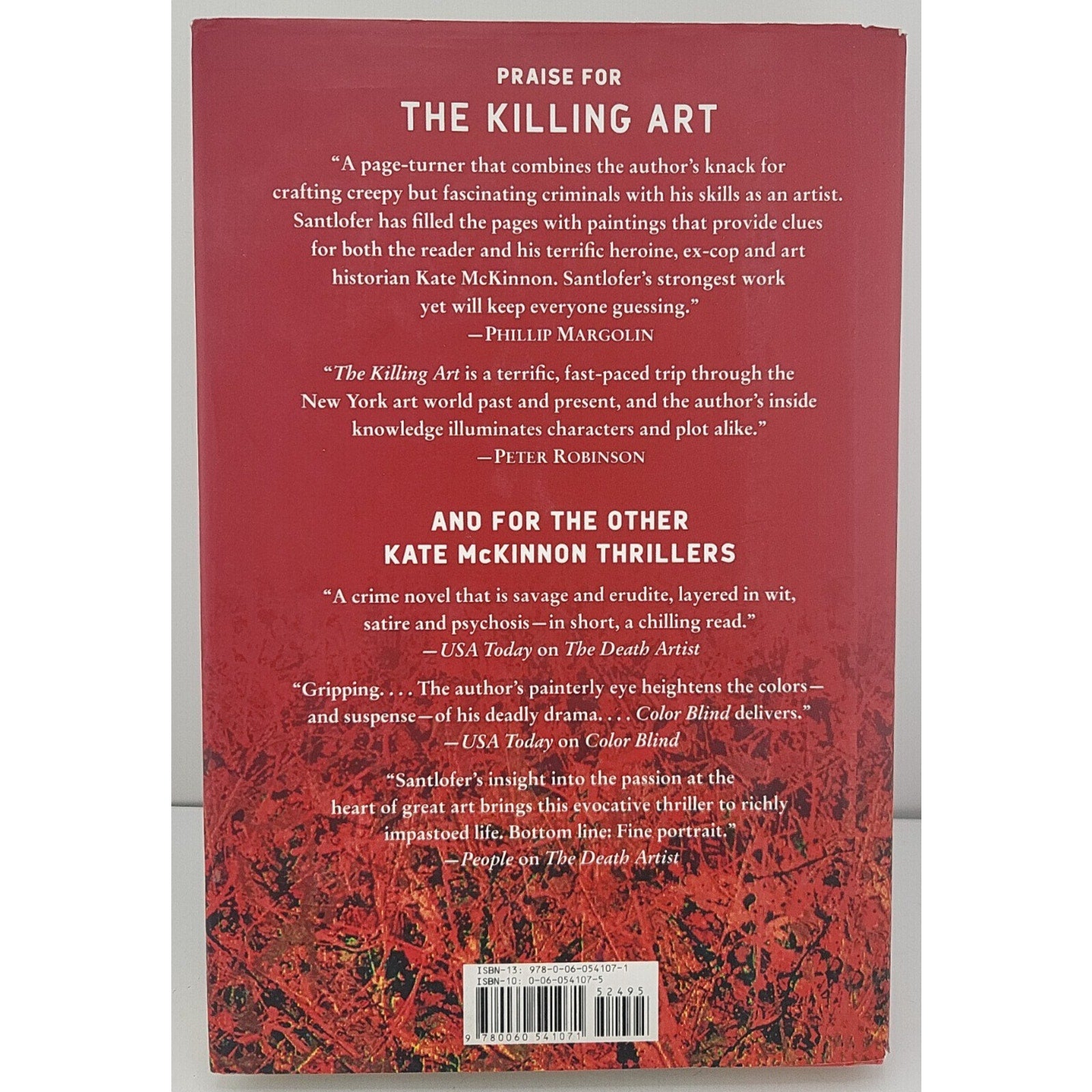 Killing Art : A Novel of Suspense by Jonathan Santlofer (2005, Hardcover)